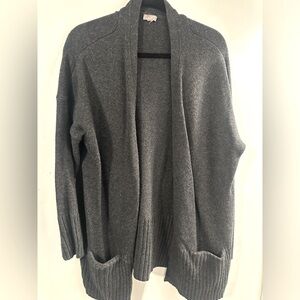 J.Jill dark gray cardigan sweater